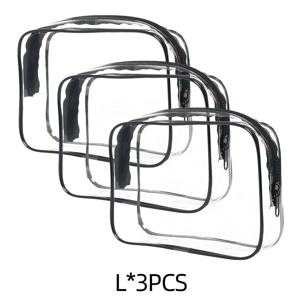 PVC Transparent Makeup Bag, Semi-transparent PVC Bag, Portable Storage Bag, Labubu Bag