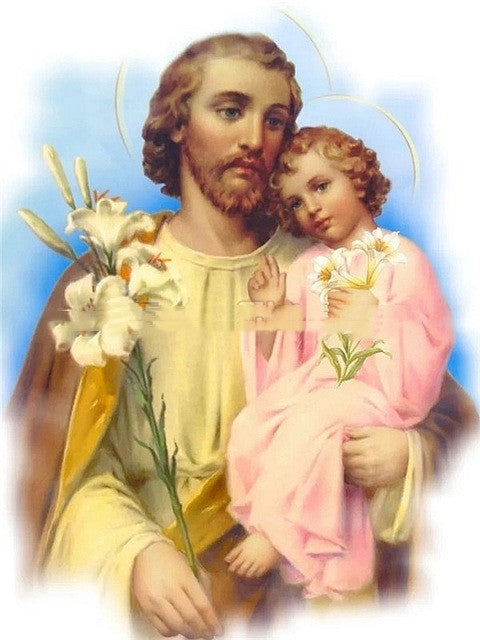 Religious Digital Painting Color By Number Virgin Mary Painting Canvas