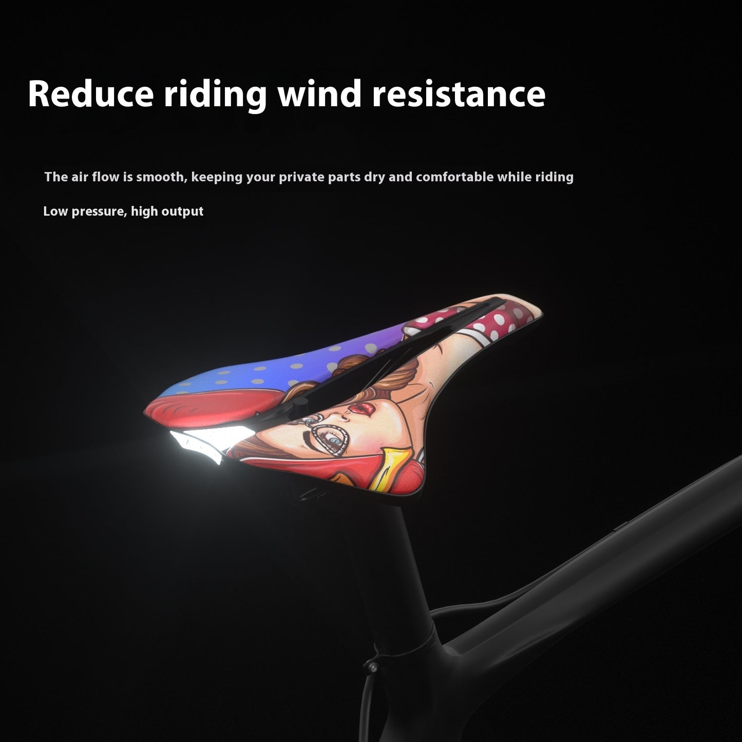 Bike Saddle Ultra-light EVA Cushion Comfortable Hollow