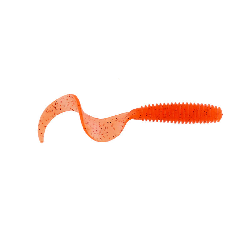 Soft Plastic Artificial Isca Pesca Tail Protein Grub Lure Fishing Worm Moggot Grub Lure Baits