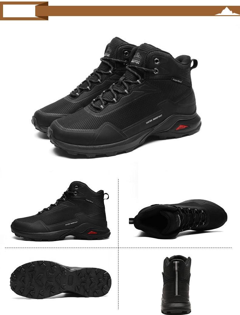 Camouflage Hiking Strong Breathable Non-slip Shoes Outdoor Men's Sports Shoes Waterproof Air Circulation Insole Ankle Support Non-Slip Lightweight For Outdoor Trekking Walking Shoes