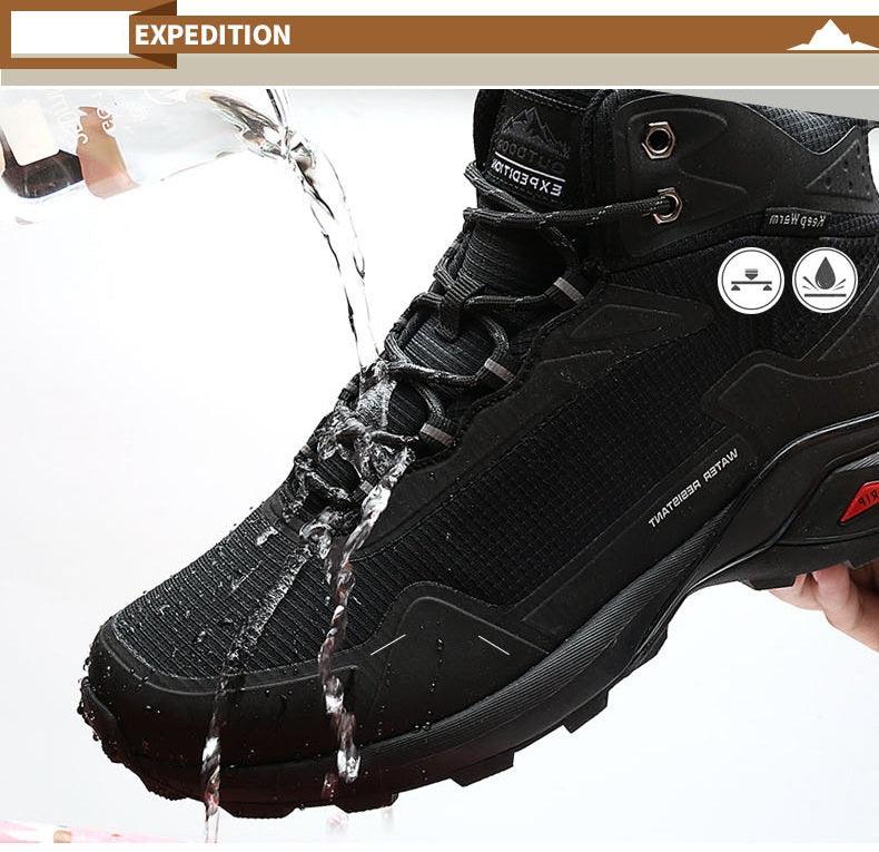 Camouflage Hiking Strong Breathable Non-slip Shoes Outdoor Men's Sports Shoes Waterproof Air Circulation Insole Ankle Support Non-Slip Lightweight For Outdoor Trekking Walking Shoes