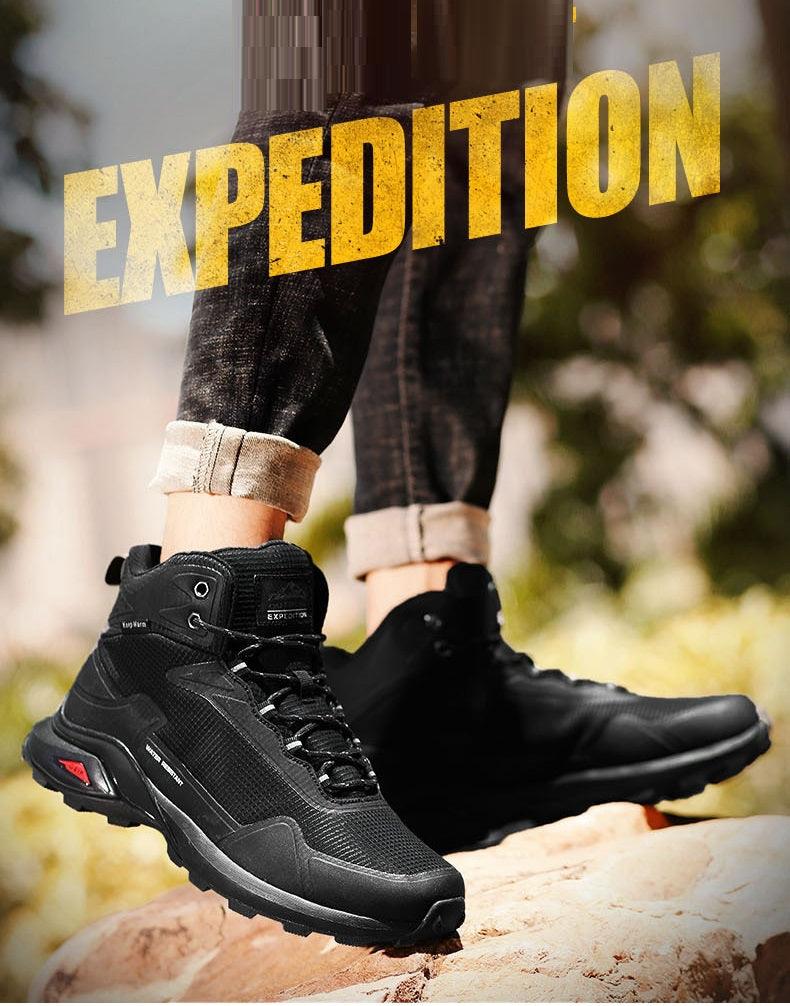 Camouflage Hiking Strong Breathable Non-slip Shoes Outdoor Men's Sports Shoes Waterproof Air Circulation Insole Ankle Support Non-Slip Lightweight For Outdoor Trekking Walking Shoes