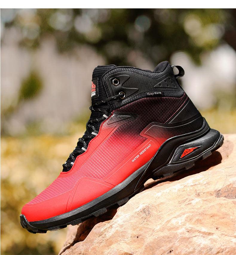 Camouflage Hiking Strong Breathable Non-slip Shoes Outdoor Men's Sports Shoes Waterproof Air Circulation Insole Ankle Support Non-Slip Lightweight For Outdoor Trekking Walking Shoes