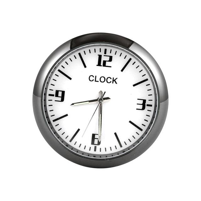 Car Clock Watch Indoor Automobiles Stick-In  Luminous Quartz Analog Watch Universal Pocket Mini Stick-On Clock for Car Boat Bike Home Watch Decoration Accessories