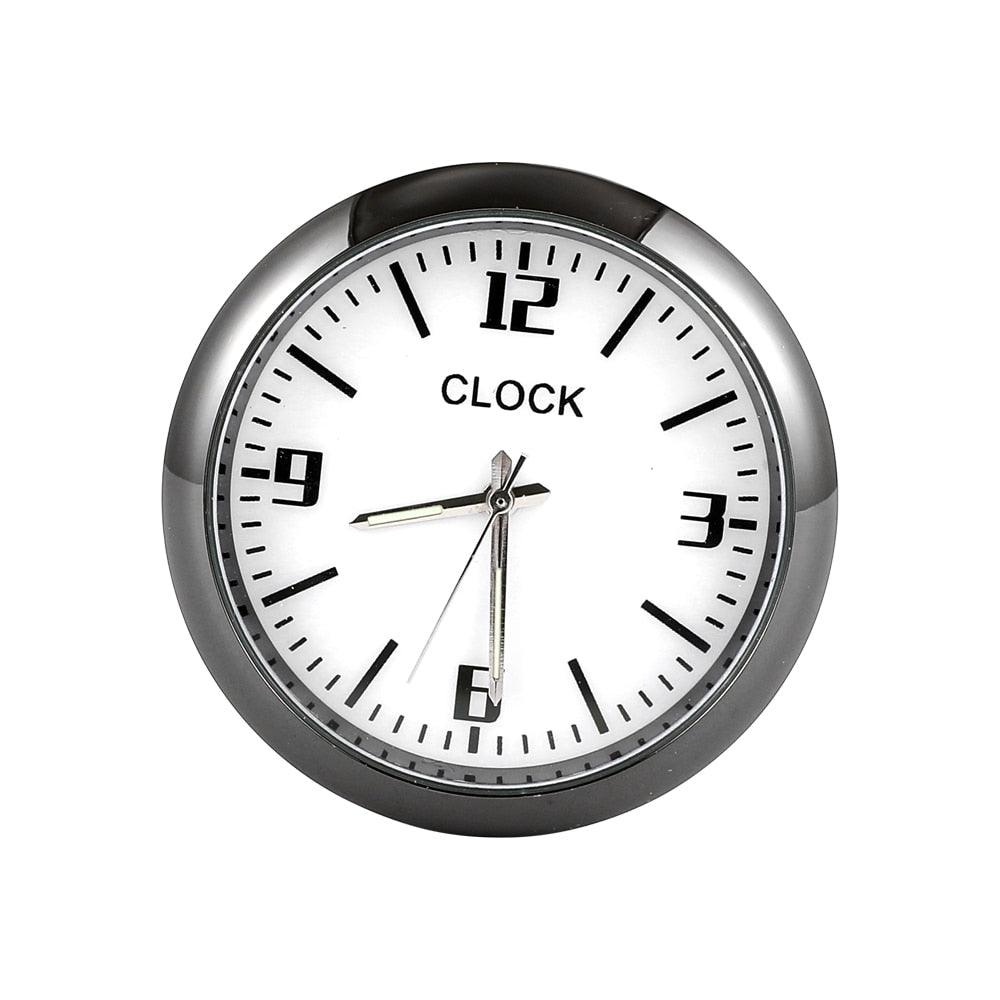 Car Clock Watch Indoor Automobiles Stick-In  Luminous Quartz Analog Watch Universal Pocket Mini Stick-On Clock for Car Boat Bike Home Watch Decoration Accessories