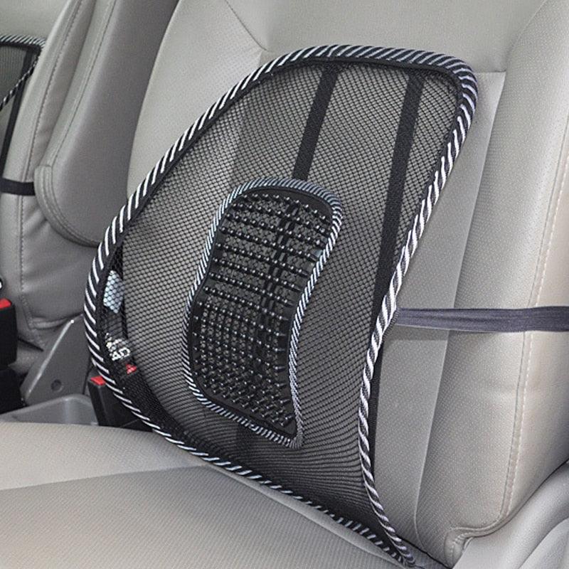 Car Seat Chair Back Cushion Mesh Lumbar Back Brace Car Seat Chair Cushion Massage Back Cushion Pad Support Home Office Lumbar Support Car Mesh Back Support with Massage Beads Ergonomic Designed For Comfort Lower Back Pain Relief