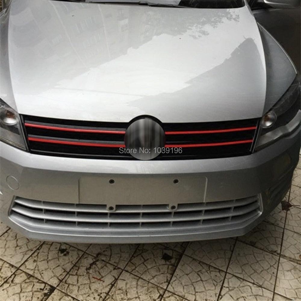 Car Styling Fashion Front Grills Stickers Car Accessories Decorative Car Body Decals Grille Trim Center Mesh Strip Sticker Cover Guards Compatible Decorative Auto Body Stickers for Cars Motorcycles