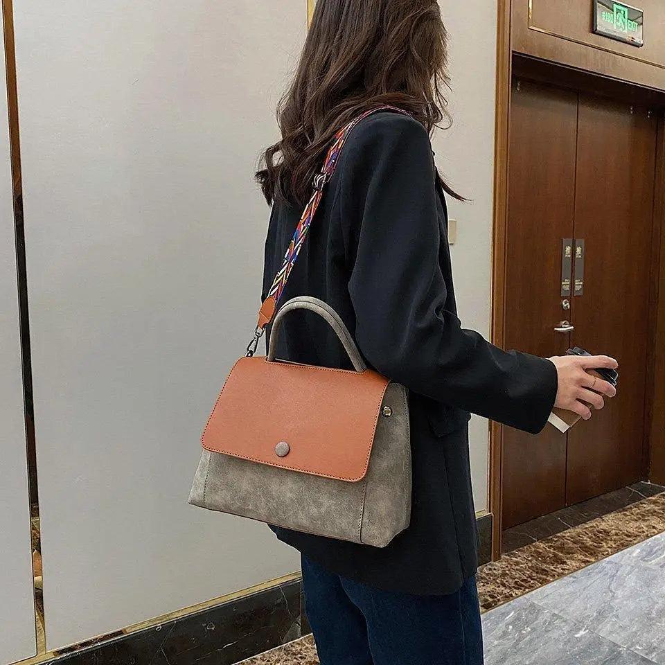 Casual Simple Leather Crossbody Bag For Women And Girls Designer Shoulder Messenger Travel Bag For Ladies