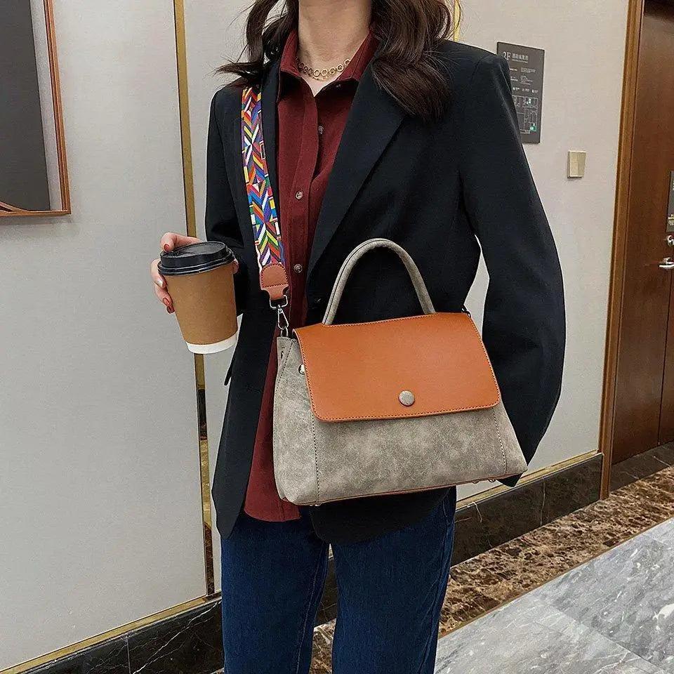 Casual Simple Leather Crossbody Bag For Women And Girls Designer Shoulder Messenger Travel Bag For Ladies