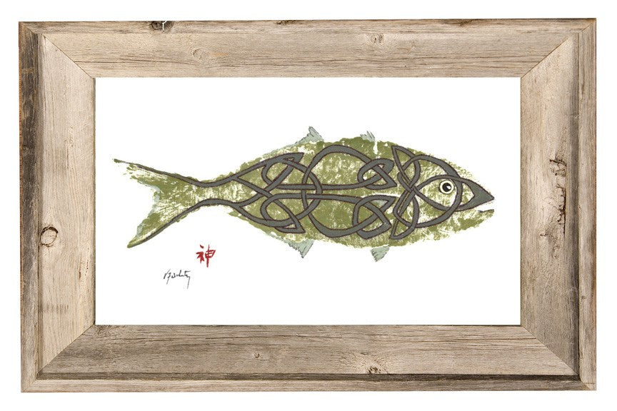 Coastal Art Celtic Fish Ocean Artist Inspired