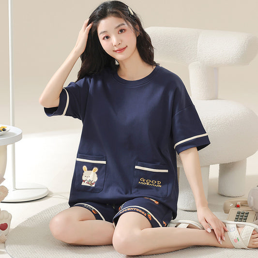 Pajamas Women's Summer Cotton Short Sleeve Homewear Summer