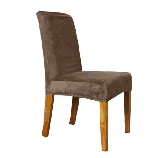 Chair Cover Stretch Minimalist Style Silver Soft Stretch Solid Color Household Sofa Cover House  Washable Spandex Kitchen Chair Covers Stretch Jacquard Parson Chair Slipcover Removable Washable Chair Protector for Home