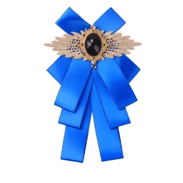 Charming  Butterfly Ladies Bowtie Casual Solid Color Rhinestone Brooch Bowties For Women Fashionable Wedding  Bowtie