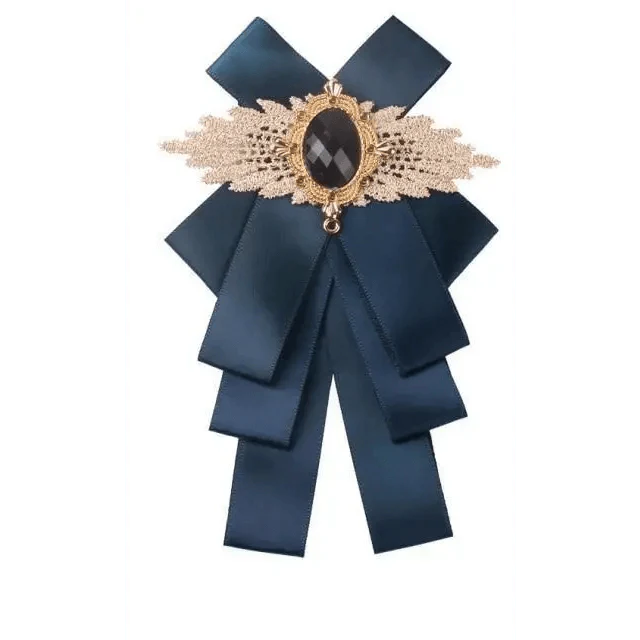 Charming  Butterfly Ladies Bowtie Casual Solid Color Rhinestone Brooch Bowties For Women Fashionable Wedding  Bowtie