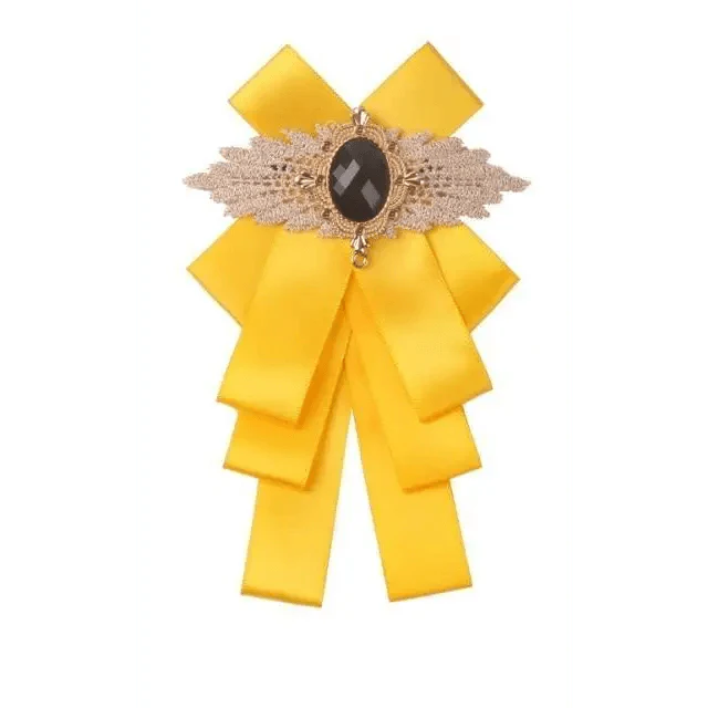 Charming  Butterfly Ladies Bowtie Casual Solid Color Rhinestone Brooch Bowties For Women Fashionable Wedding  Bowtie