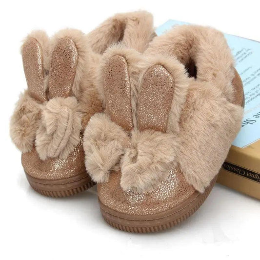 Children's cotton slipper bag heel warm and non slip baby home shoes men's and women's cotton shoes