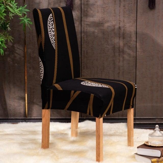 Christmas Printing Dining Chair Covers Modern Removable Anti-dirty Kitchen Seat Case Stretch Chair Slipcovers for Home Banquet Dining Room Chair Protector Seat Protector Slipcovers Stretch Removable Washable Printed Dining Chair Seat Covers for Kitchen