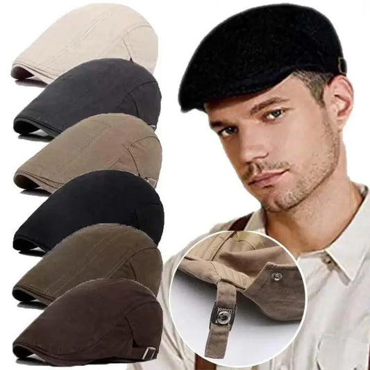 Classic Fashion Men’s Autumn Cap For Men Retro Casual Design Four Season Hats For Boys Vintage Design Flat Caps For Men