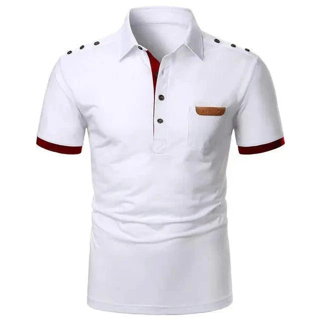 Cool Polo Men Shirt Nice Short Sleeve Polo Shirt Contrast More Color Polo New Clothing Summer Streetwear Casual Fashion Men Tops Men's Golf Polo Shirt Short Sleeve Tactical Polo Shirts Slim Fit Casual Tennis T-Shirt