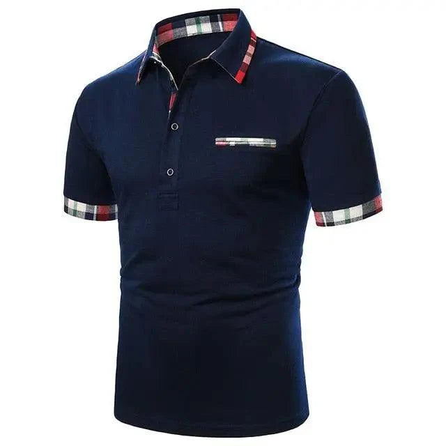 Cool Polo Men Shirt Nice Short Sleeve Polo Shirt Contrast More Color Polo New Clothing Summer Streetwear Casual Fashion Men Tops Men's Golf Polo Shirt Short Sleeve Tactical Polo Shirts Slim Fit Casual Tennis T-Shirt