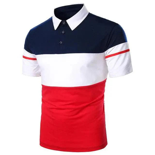 Cool Polo Men Shirt Nice Short Sleeve Polo Shirt Contrast More Color Polo New Clothing Summer Streetwear Casual Fashion Men Tops Men's Golf Polo Shirt Short Sleeve Tactical Polo Shirts Slim Fit Casual Tennis T-Shirt