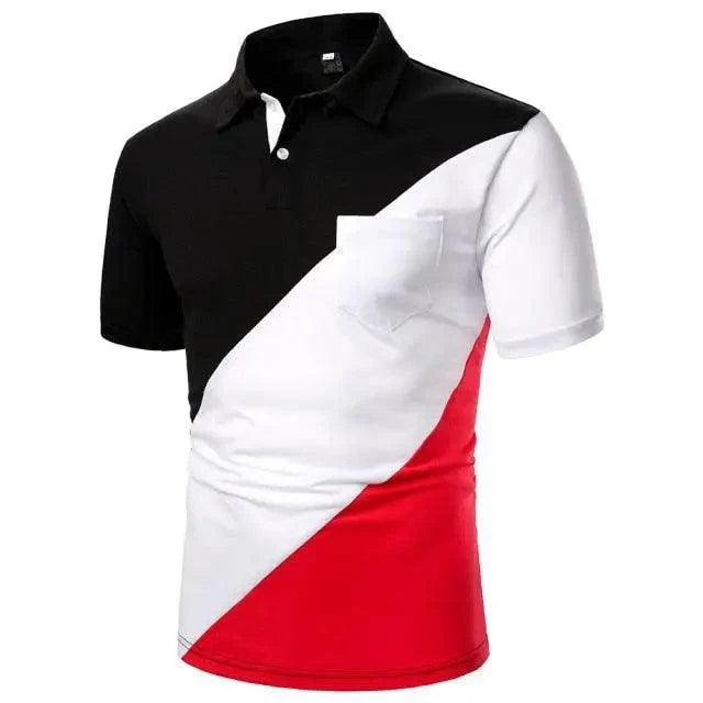 Cool Polo Men Shirt Nice Short Sleeve Polo Shirt Contrast More Color Polo New Clothing Summer Streetwear Casual Fashion Men Tops Men's Golf Polo Shirt Short Sleeve Tactical Polo Shirts Slim Fit Casual Tennis T-Shirt