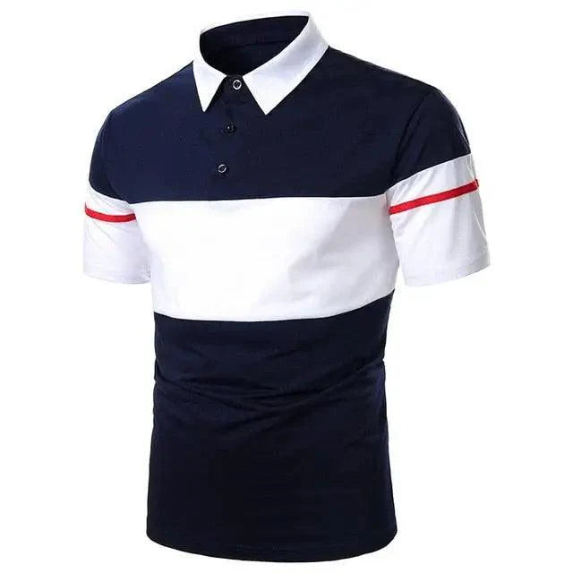 Cool Polo Men Shirt Nice Short Sleeve Polo Shirt Contrast More Color Polo New Clothing Summer Streetwear Casual Fashion Men Tops Men's Golf Polo Shirt Short Sleeve Tactical Polo Shirts Slim Fit Casual Tennis T-Shirt