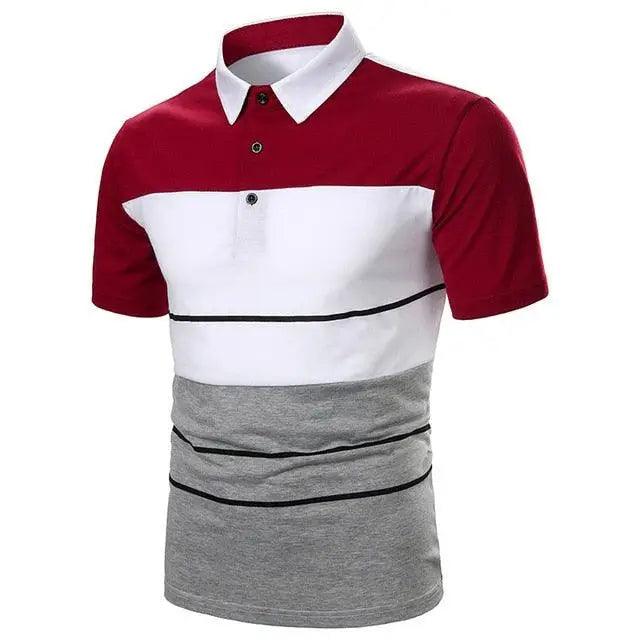 Cool Polo Men Shirt Nice Short Sleeve Polo Shirt Contrast More Color Polo New Clothing Summer Streetwear Casual Fashion Men Tops Men's Golf Polo Shirt Short Sleeve Tactical Polo Shirts Slim Fit Casual Tennis T-Shirt