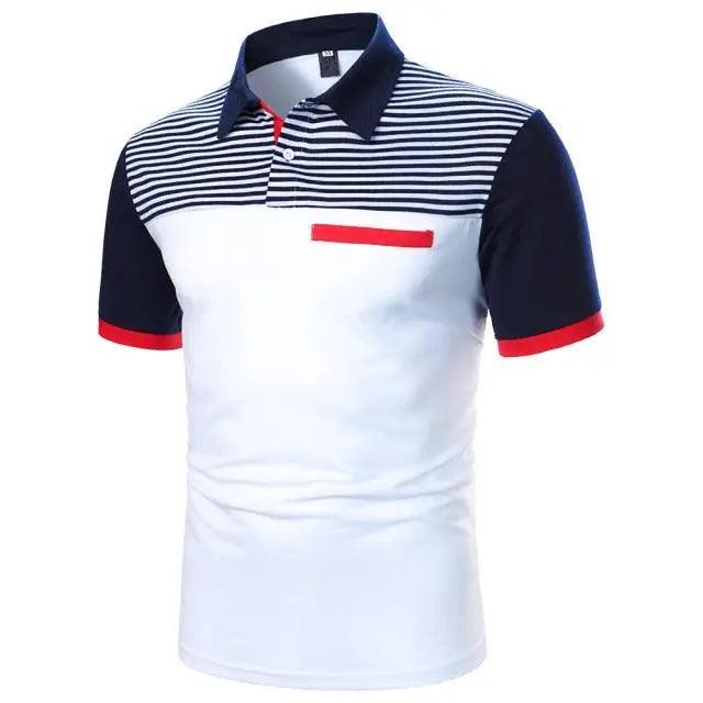 Cool Polo Men Shirt Nice Short Sleeve Polo Shirt Contrast More Color Polo New Clothing Summer Streetwear Casual Fashion Men Tops Men's Golf Polo Shirt Short Sleeve Tactical Polo Shirts Slim Fit Casual Tennis T-Shirt