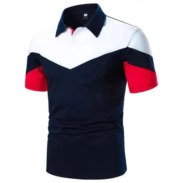 Cool Polo Men Shirt Nice Short Sleeve Polo Shirt Contrast More Color Polo New Clothing Summer Streetwear Casual Fashion Men Tops Men's Golf Polo Shirt Short Sleeve Tactical Polo Shirts Slim Fit Casual Tennis T-Shirt