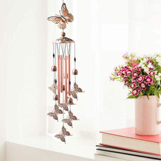 Copper Wind Chimes Outdoor Classic Wind Chimes Memorial Wind Chime Gifts for Grand Mother Garden Yard Decor Gift