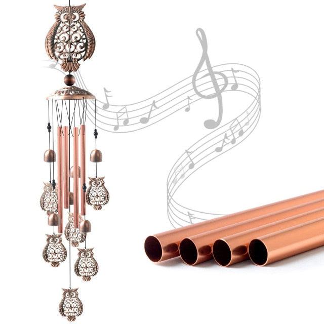 Copper Wind Chimes Outdoor Classic Wind Chimes Memorial Wind Chime Gifts for Grand Mother Garden Yard Decor Gift