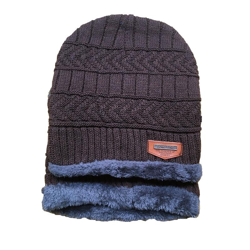 Coral Fleece Scarf Winter Hat Soft Men Beanie Warm Hat Knit Letter Double Layer Cap Gorgas Bonnet Knitted Hat Set Outdoor Sport Warm Beanies Hat For Men Knitted Hats Bandana Hiking Camping Kid Neck Warmer Cap