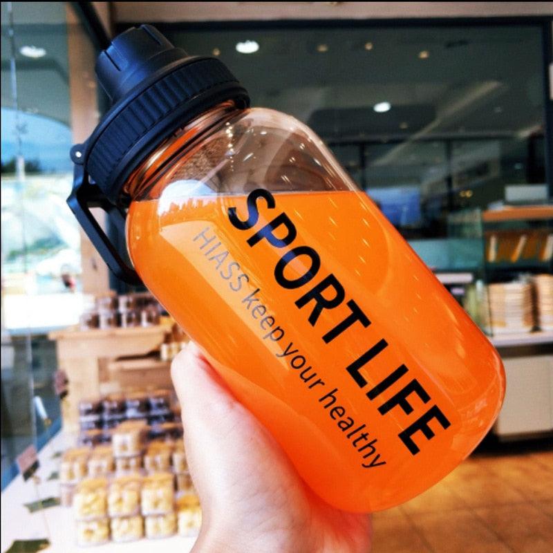Creative Water Bottle Glass Drink Bottles For Camping Hiking Climbing Sport Bottle Portable Bottle Drinkware Eco-friendly Wide Mouth Glass Drinking Water Bottle Reusable Sport Water Bottles for Gym Hiking