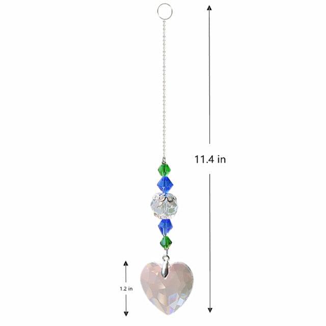 Crystal Wind Star Moon Pendant Handmade Sun Catcher Light Catcher Newly Designed Prism Crystal Colorful Light Prism Chandelier Glass Crystal Pendant Pearl Yarn Gift Handmade Garden Window Wedding Curtain Chandelier