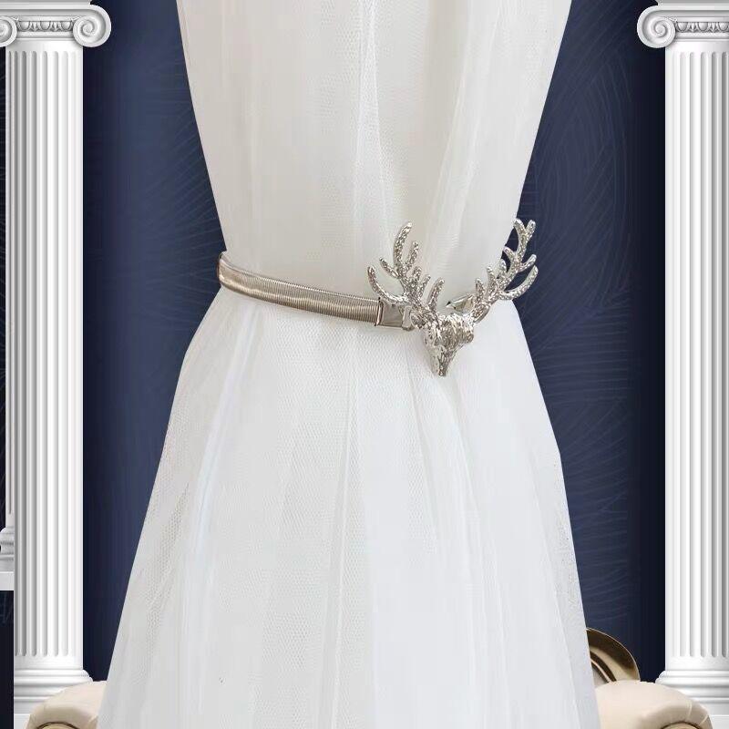 Curtain Tieback High Quality Holder Hook Buckle Clip Pretty and Fashion Polyester Decorative Home Accessories Magnetic Decorative Drapes Holdbacks Curtain Tiebacks Clips