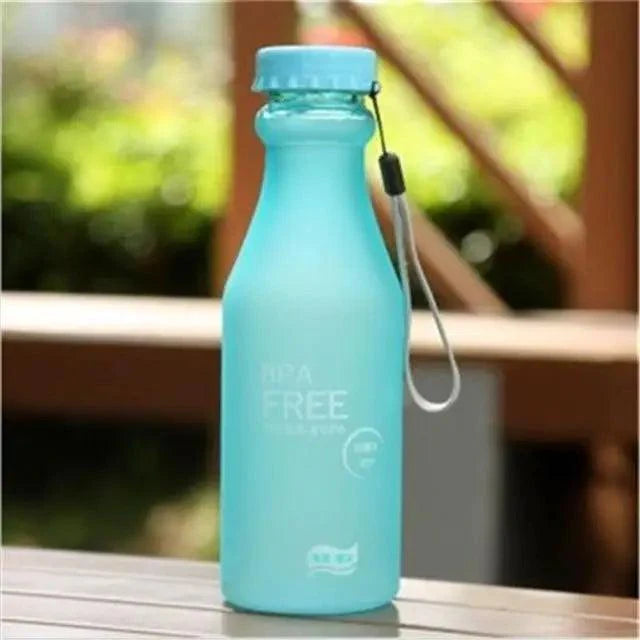Cute 550ML Candy Color Free Water Bottles Leak-proof Drinking Cup Kettle Outdoor Sports Water Bottle for Travel Running Camping