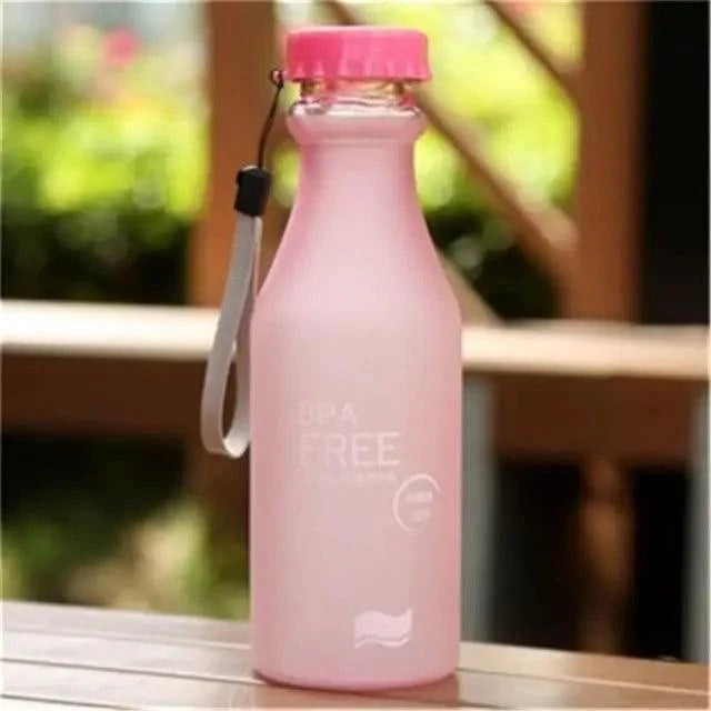 Cute 550ML Candy Color Free Water Bottles Leak-proof Drinking Cup Kettle Outdoor Sports Water Bottle for Travel Running Camping