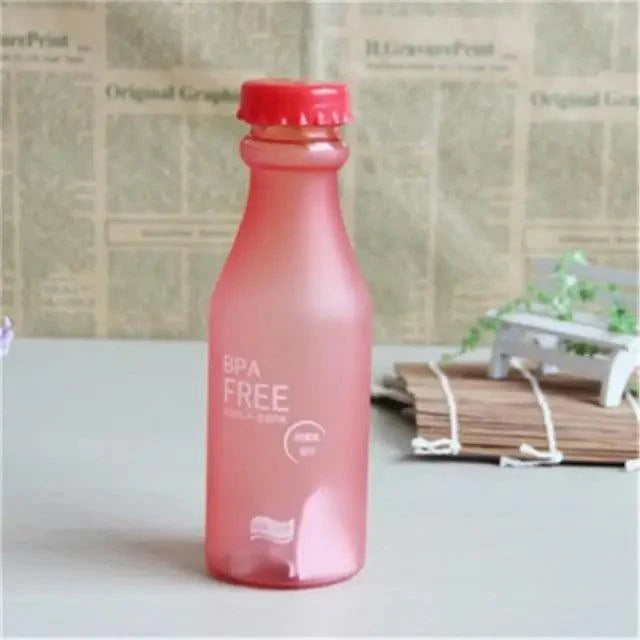 Cute 550ML Candy Color Free Water Bottles Leak-proof Drinking Cup Kettle Outdoor Sports Water Bottle for Travel Running Camping