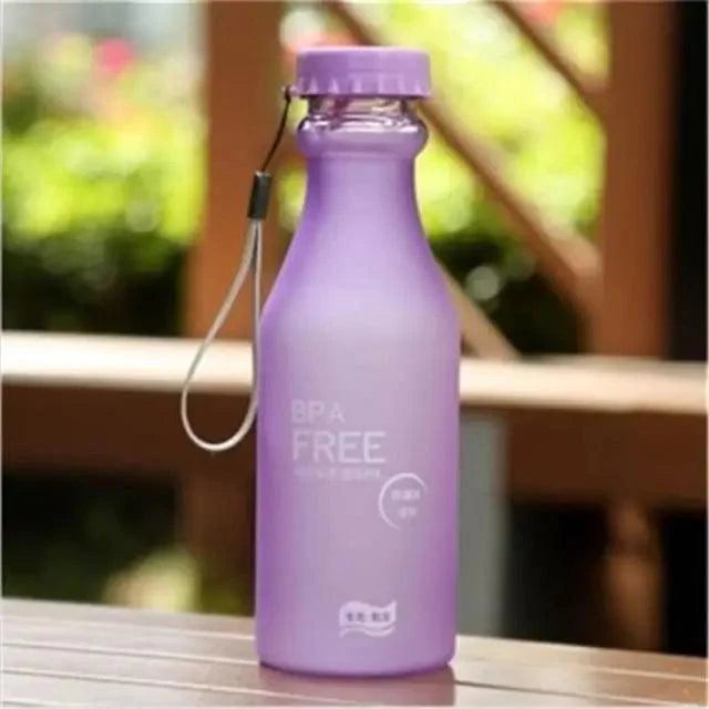 Cute 550ML Candy Color Free Water Bottles Leak-proof Drinking Cup Kettle Outdoor Sports Water Bottle for Travel Running Camping