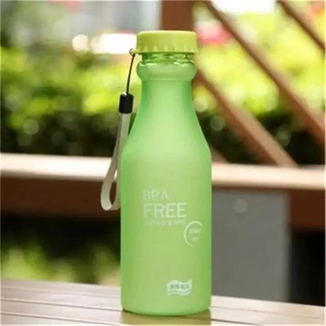 Cute 550ML Candy Color Free Water Bottles Leak-proof Drinking Cup Kettle Outdoor Sports Water Bottle for Travel Running Camping