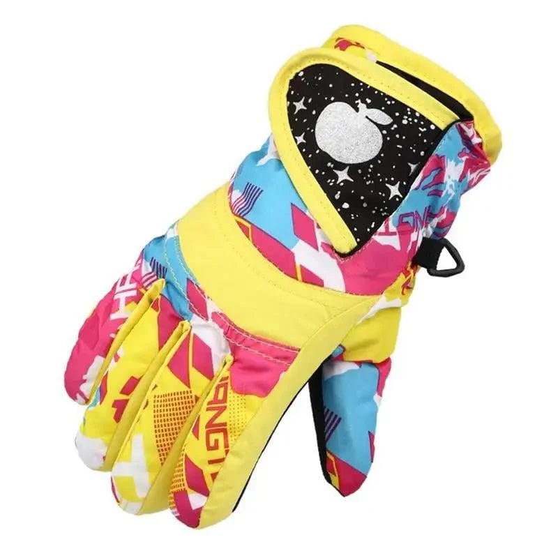 Cute Winter Colorful Mittens For Kids Fashion Style Full-Finger Comfortable And Soft Children Gloves