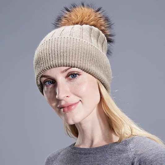 Cute Winter Warm Comfortable Cap Detachable Pom Pom Autumn Super Soft Fashionable Caps For Adults And Kids