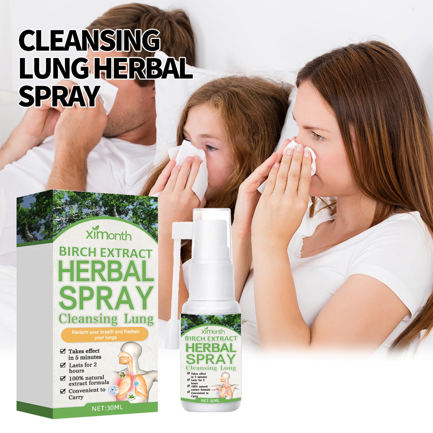 Herbal Repair Spray Relieves Breathing