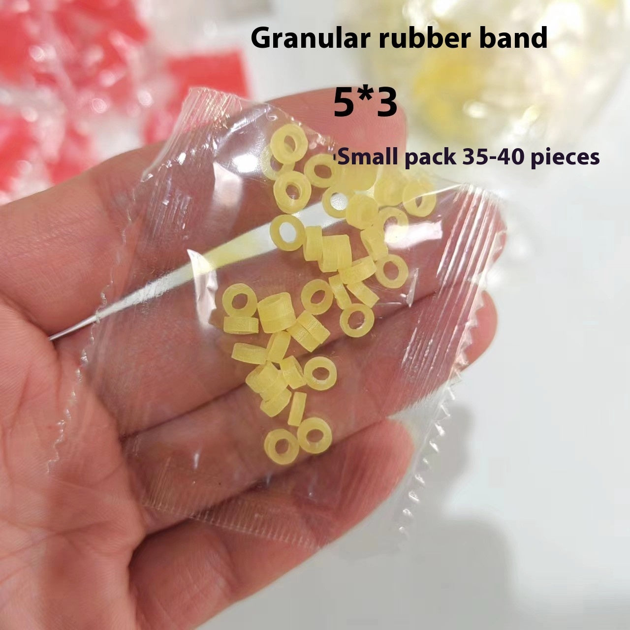 Fishing Accessories Bagged Red Worm Earthworm Clip Rubber Band Fast Binding