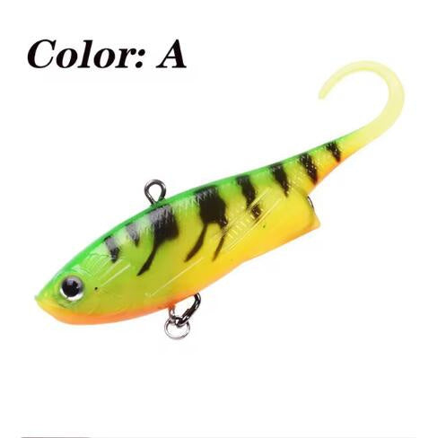 Metal Wire Head Silicone Soft Bait