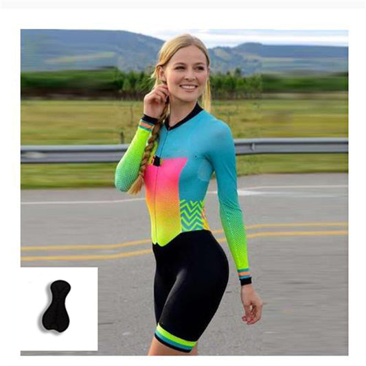 Fashion Bike Road Long Top Shorts Set