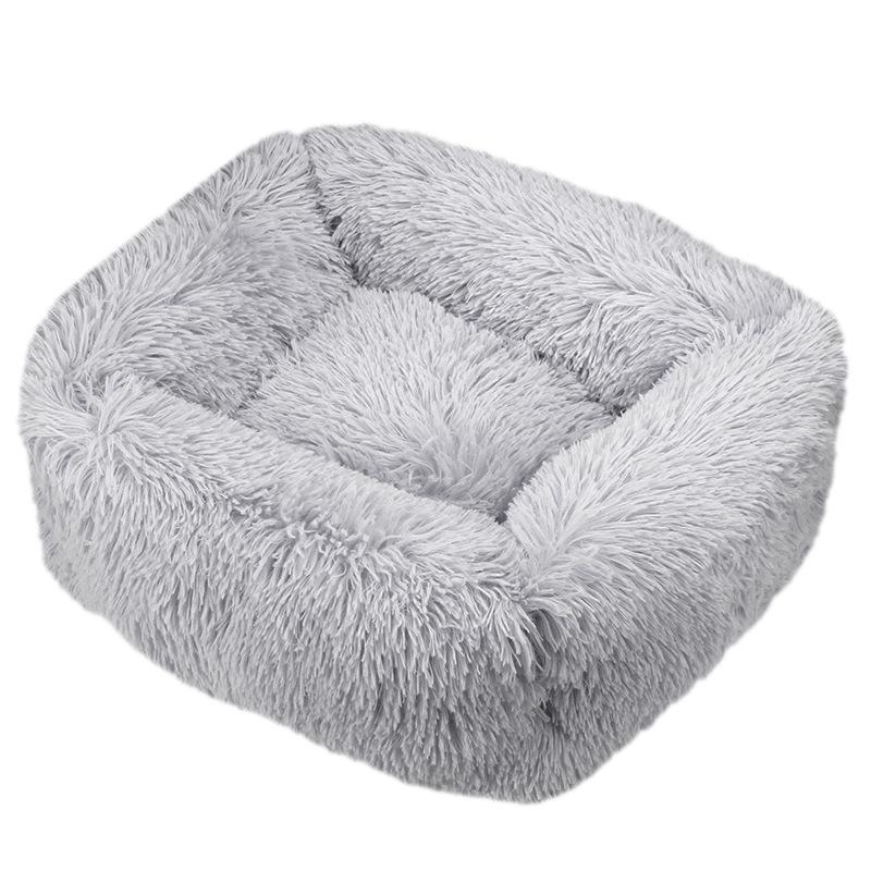 Winter Plush Pet Nest Square Mat