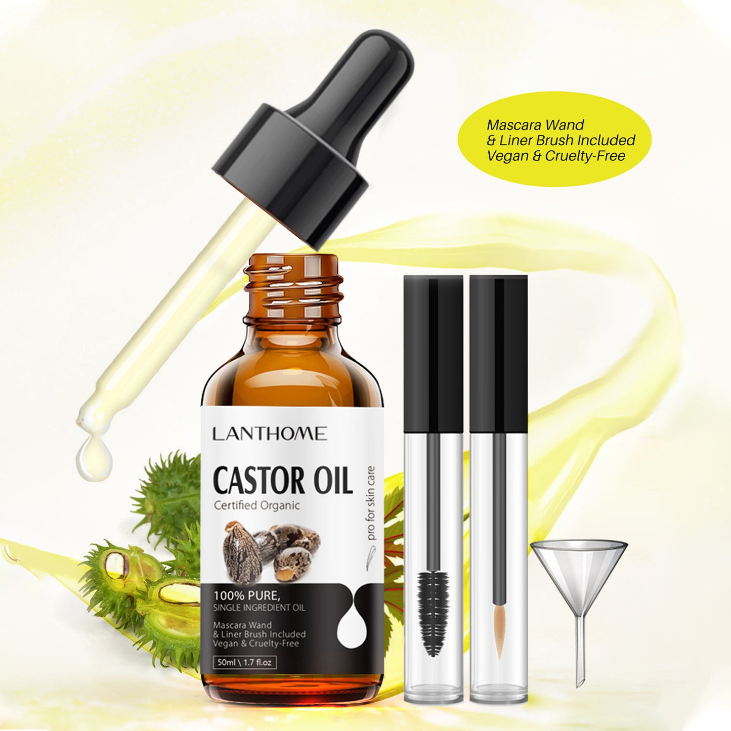 Castor Oil Eyelash Hair Care Suit